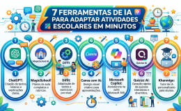 7 Ferramentas de IA para adaptar atividades escolares em minutos.